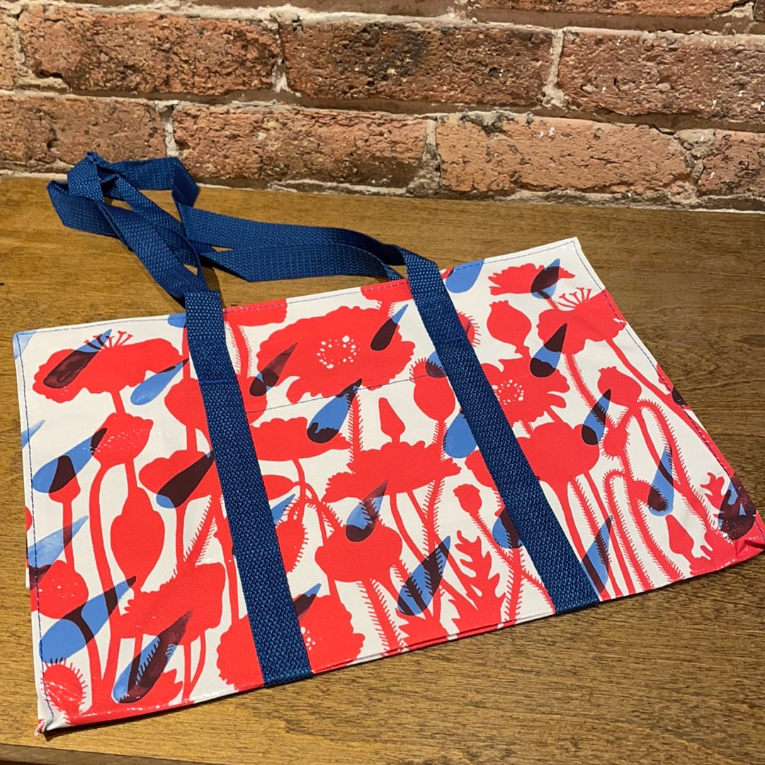  Blue Q Shoulder Totes: The Carry Everywhere Bag With a Hefty  Zipper, Exterior Pocket, Reinforced Floor. 95% Recycled Material (Painted  Tile) : Clothing, Shoes & Jewelry