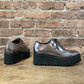 All Black Pewter Flatform Oxfordo