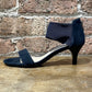 Pelle Moda Elvie Navy Kitten Heel Sandal