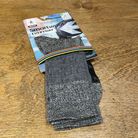 Everyday Color Block Cable Crew Socks