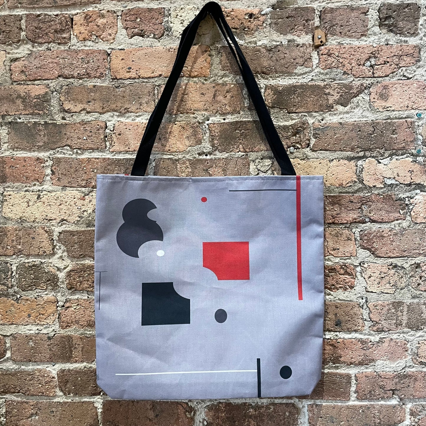 Faith Kohler Grey Abstract Bag