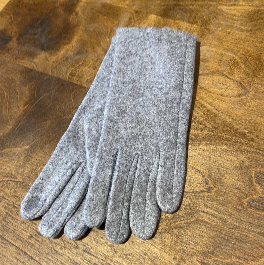 Two Tone Pastel Gloves Grey