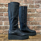 All Black Hi Stretch Flatform