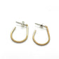Almost Hoops Earrings-Gold/SS