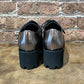 All Black Pewter Flatform Oxfordo